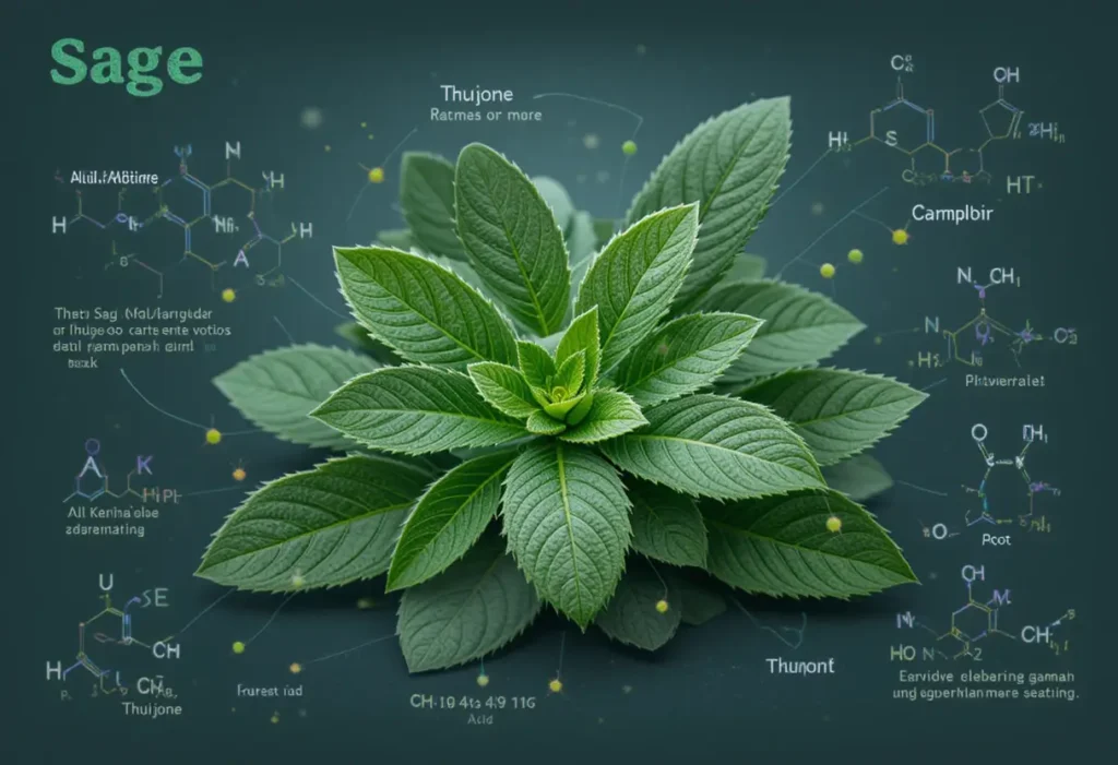 المكونات النشطة في الميرمية