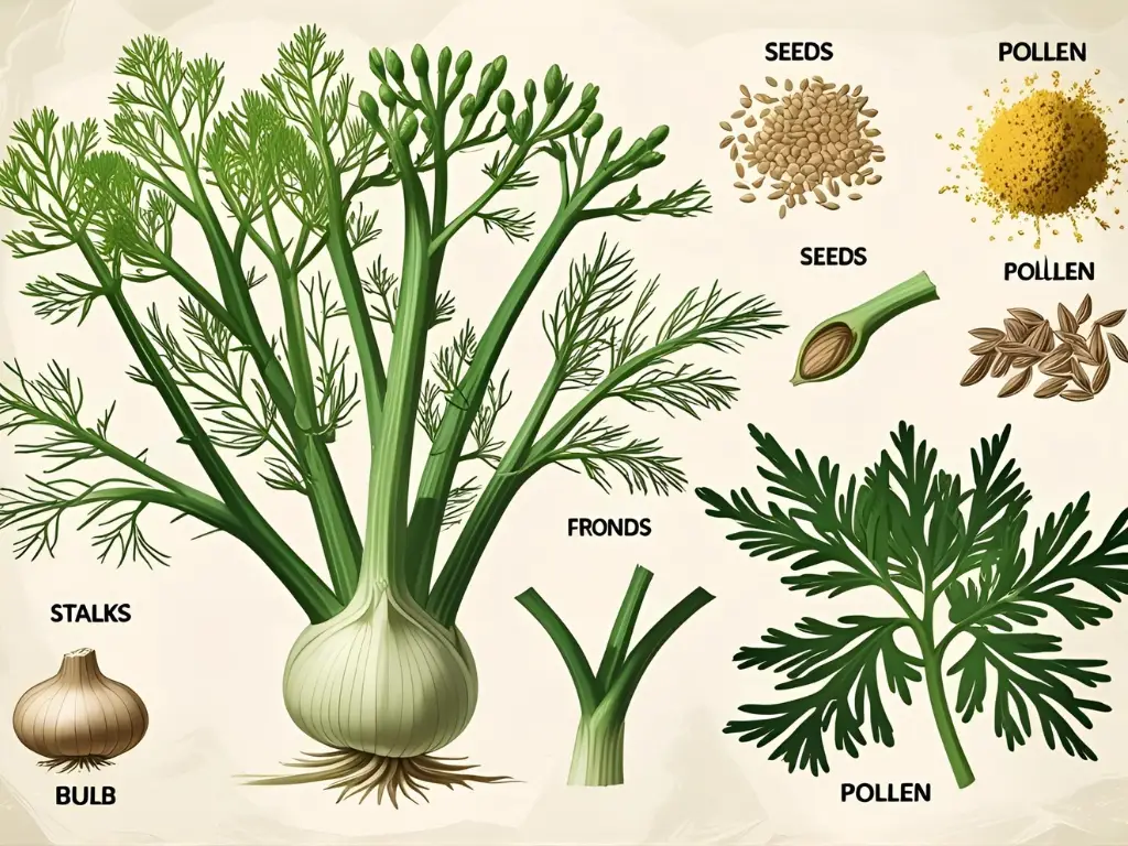 أجزاء النبات المختلفة