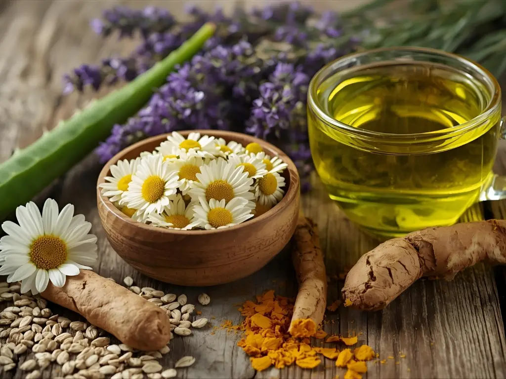 علاج البشرة الحساسة بالأعشاب الطبيعية