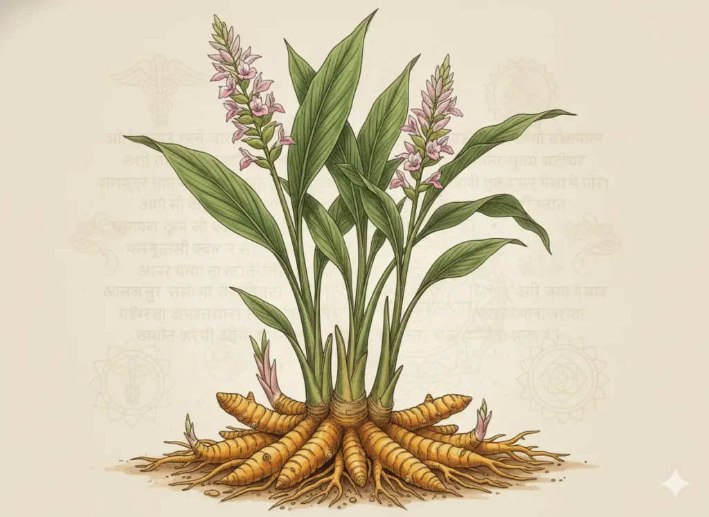 الهوية النباتية والتاريخ للكركم