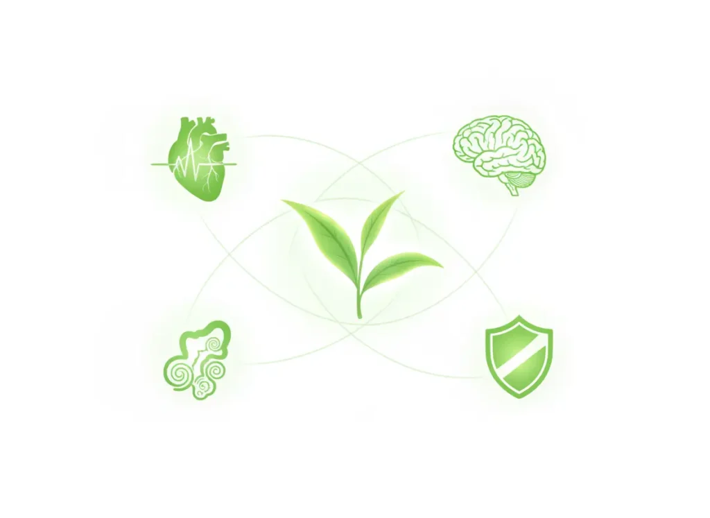 فوائد الشاي الأخضر الصحية والعلاجية